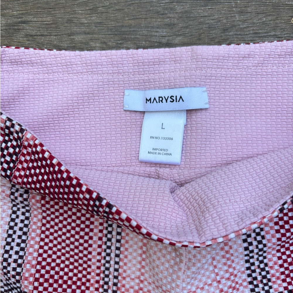 Plaid Red Women's Shorts - Picture 2 of 3